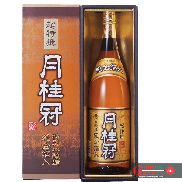 Rượu sake Vẩy vàng Tokubetsu Gold Foil 1800ml